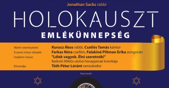 Holokauszt emlékünnepség Pápán!
