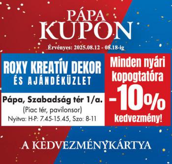 Kuponok augusztus 12-től augusztus 18-ig!