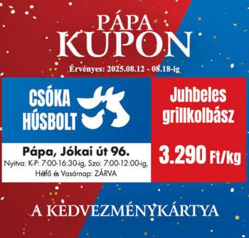 Kuponok augusztus 12-től augusztus 18-ig!