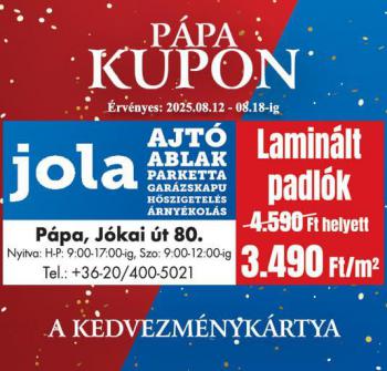 Kuponok augusztus 12-től augusztus 18-ig!