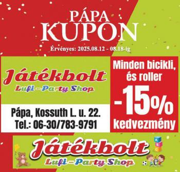 Kuponok augusztus 12-től augusztus 18-ig!