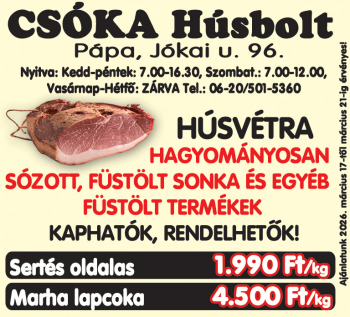 Fedezd fel PÁPA Gasztro Világát