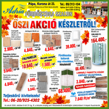 Őszi VÁSÁR Pápa Belvárosában