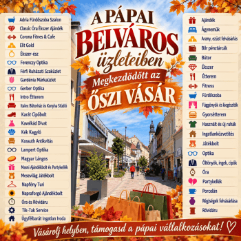 Őszi VÁSÁR Pápa Belvárosában