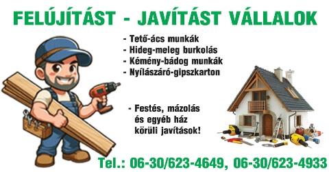 FELÚJÍTÁST - JAVÍTÁST VÁLLALOK