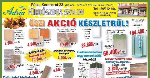 Őszi akció készletről