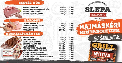 SLEPA Hajmáskéri Mintabolt ajánlata