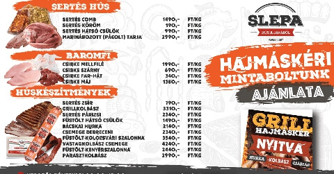 SLEPA Hajmáskéri Mintabolt ajánlata