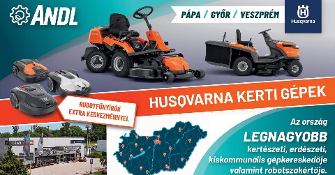 Husqvarna kerti gépek az ANDL Kft-nél