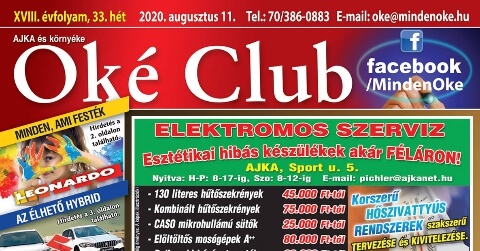 Oké Club Ajka 33. hét