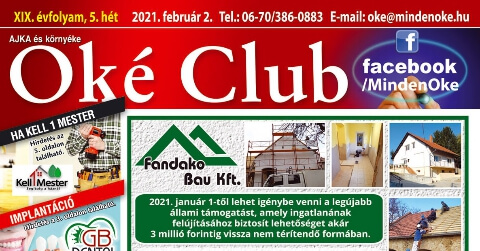 Oké Club Ajka 2021/5. hét