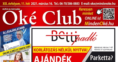 Oké Club Ajka 2021/11. hét