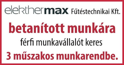 Elekthermax Fűtéstechnikai Kft. munkatársakat keres!
