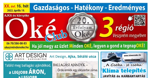 Oké Club Ajka 2022/16. hét