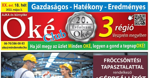 Oké Club Ajka 2022/18. hét