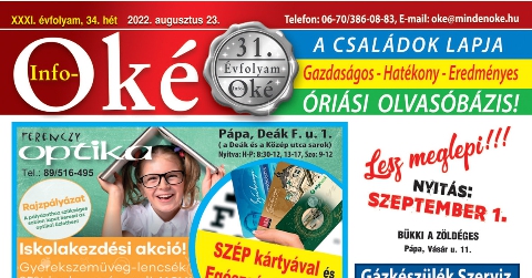 Info-OKÉ 2022/34. hét