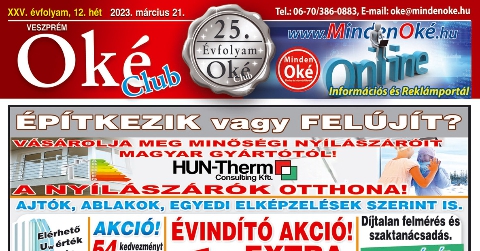 Oké Club Veszprém 2023/12. hét