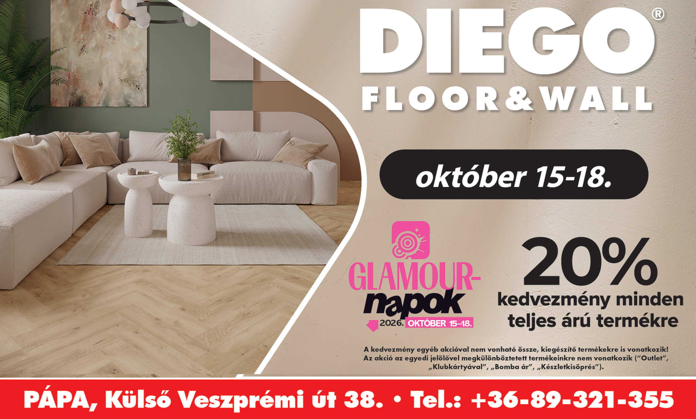 Glamour napok a DIEGO-ban Pápán.