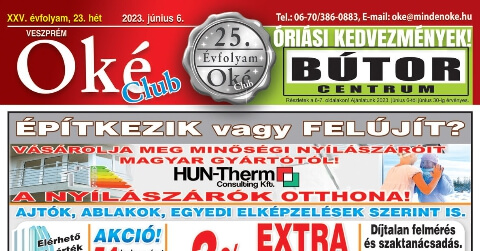Oké Club Veszprém 2023/23. hét