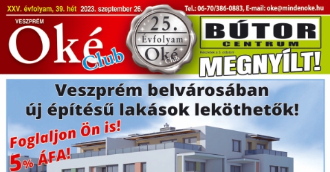 Oké Club Veszprém 2023/39. hét