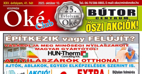 Oké Club Veszprém 2023/41. hét