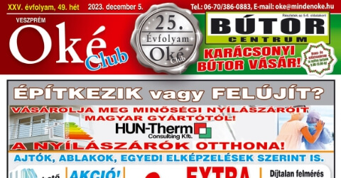 Oké Club Veszprém 2023/49. hét