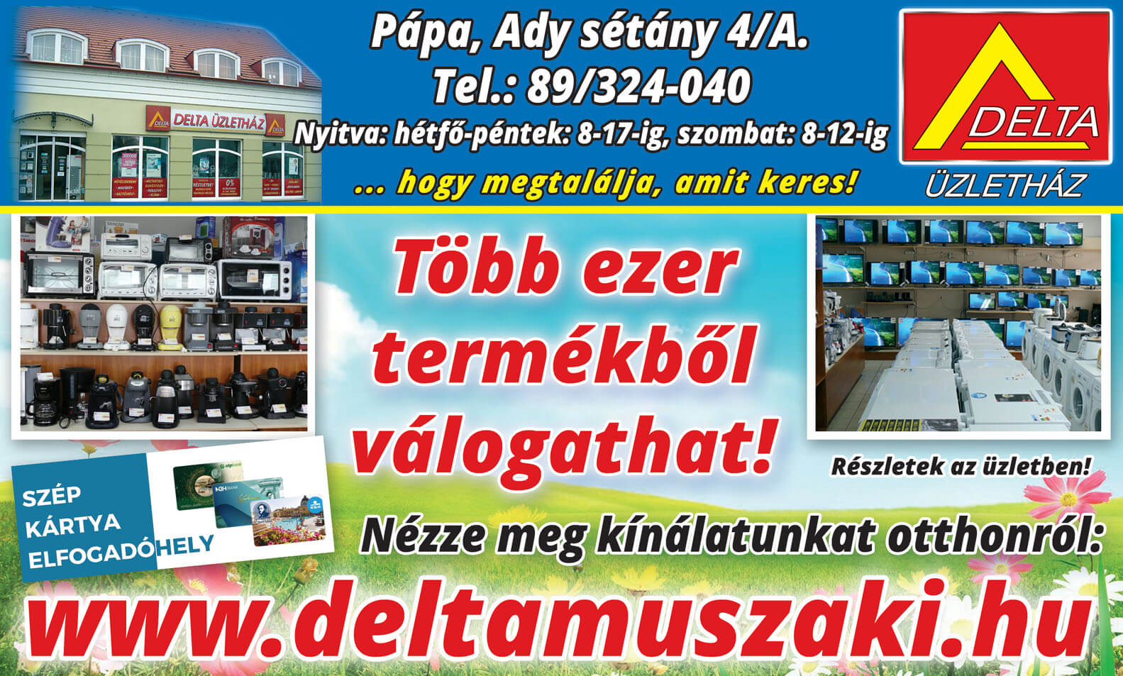 Több ezer termékből válogathat!