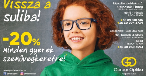 Októberi ajánlatunk! - Gerber Optika