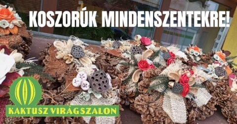 Mindenszentekre koszorúk már rendelhetők!