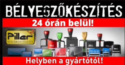 Bélyegzőkészítés 24 órán belül!