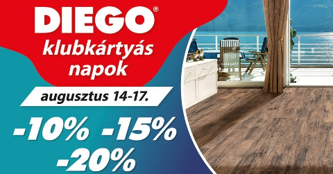 Klubkártyás napok a Diego-ban!