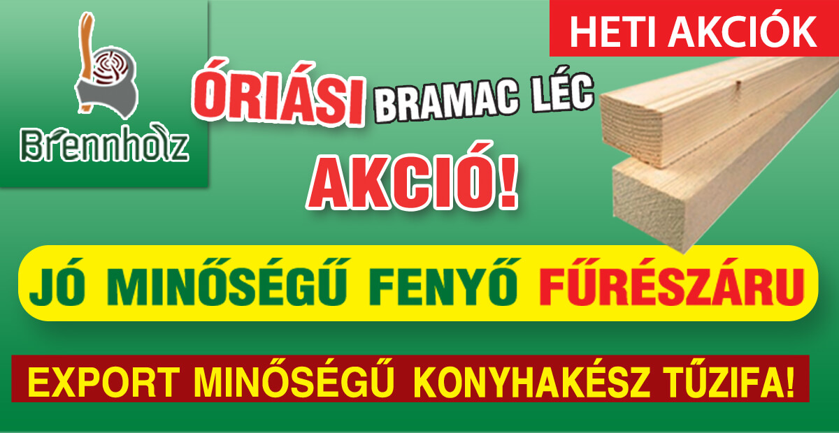 Tűzifa és Bramac léc akció