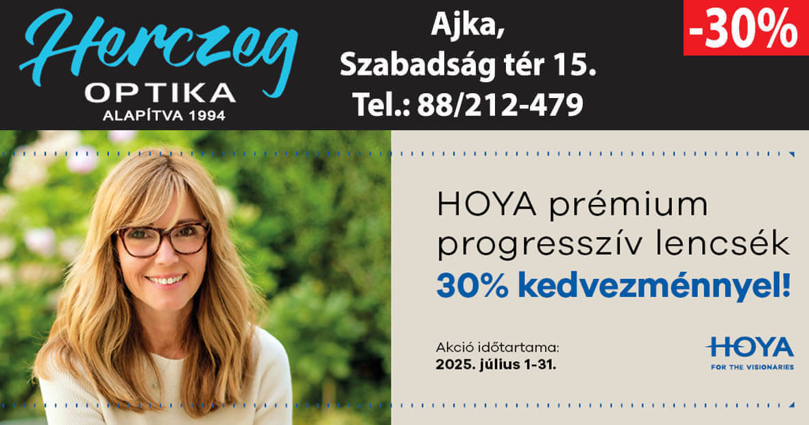 Herczeg Optika júliusi ajánlata!