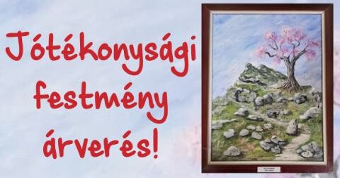 JÓTÉKONYSÁGI FESTMÉNY ÁRVERÉS PÁPÁN!