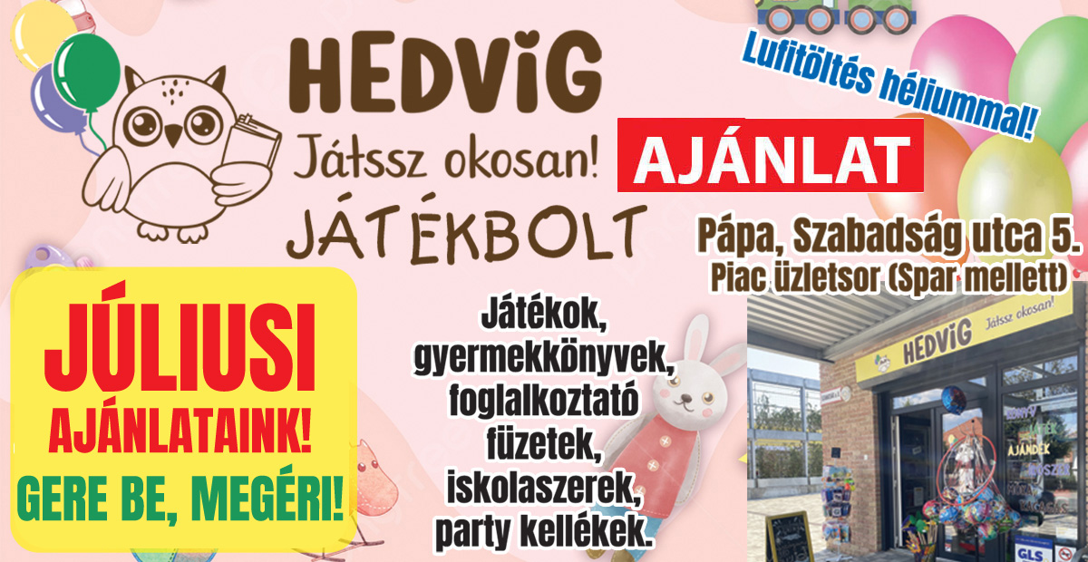 Hedvig Játékbolt aktuális ajánlata!