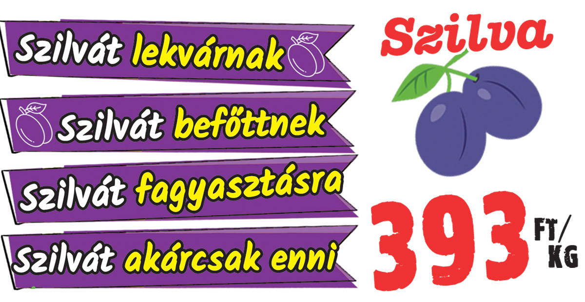 Szilva 393Ft/kg