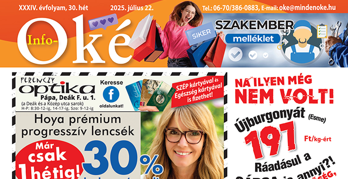 Info-OKÉ 2025/30. hét