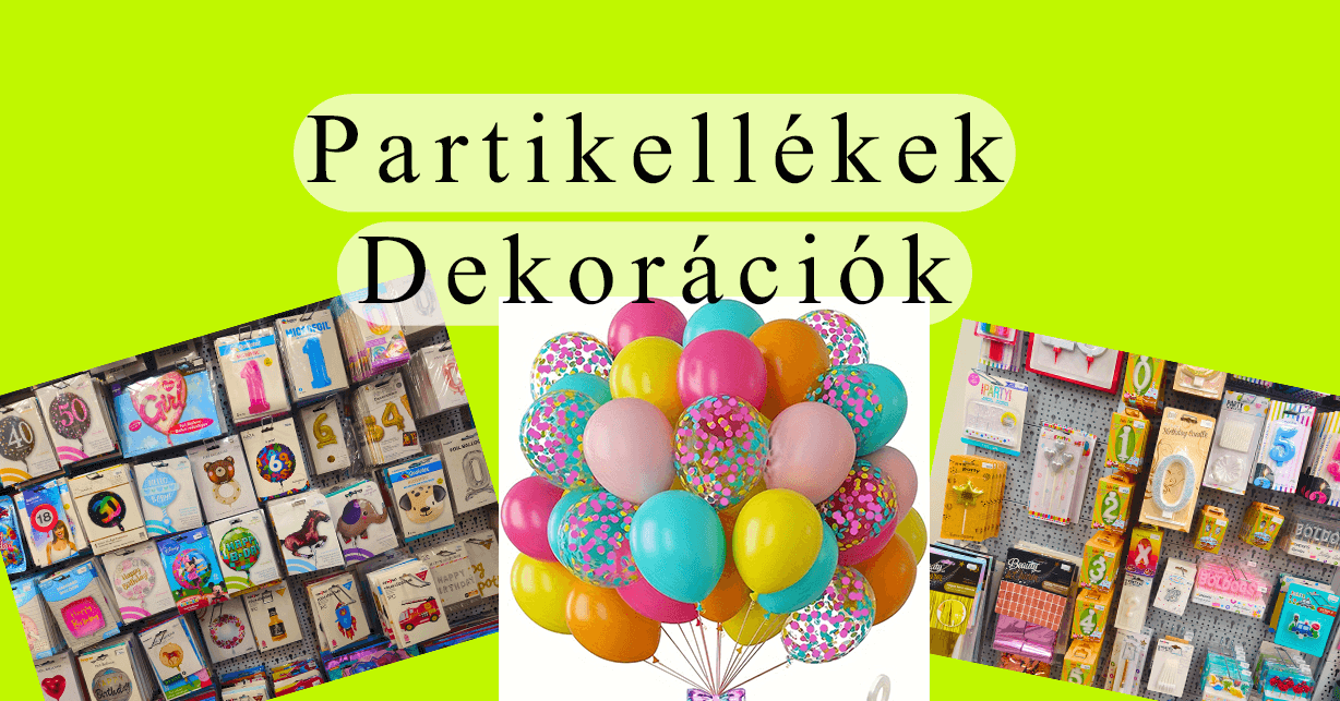 Partikellékek/dekorációk