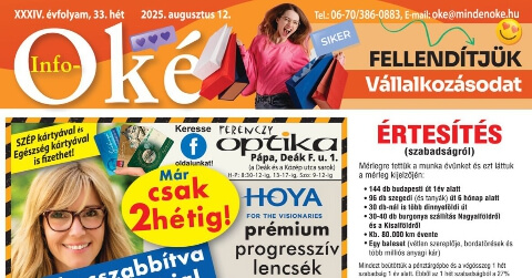 Info-OKÉ 2025/33. hét