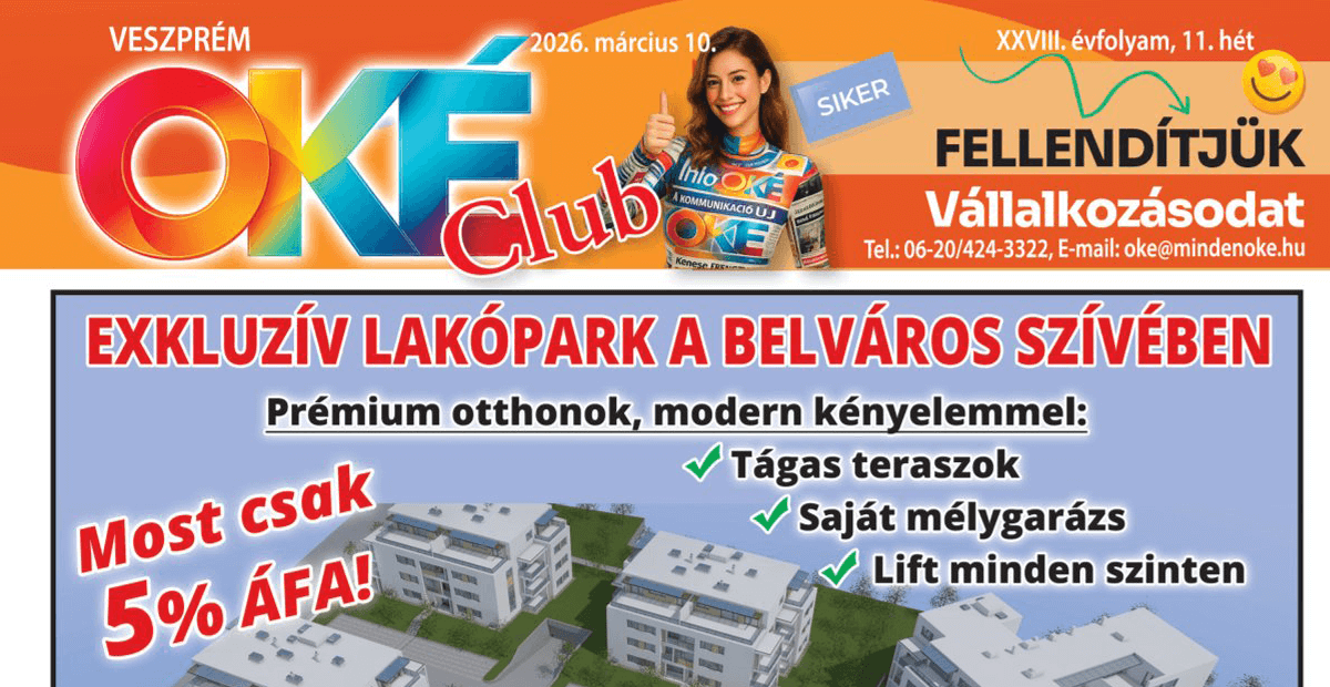 Oké Club Veszprém 2026/11. hét