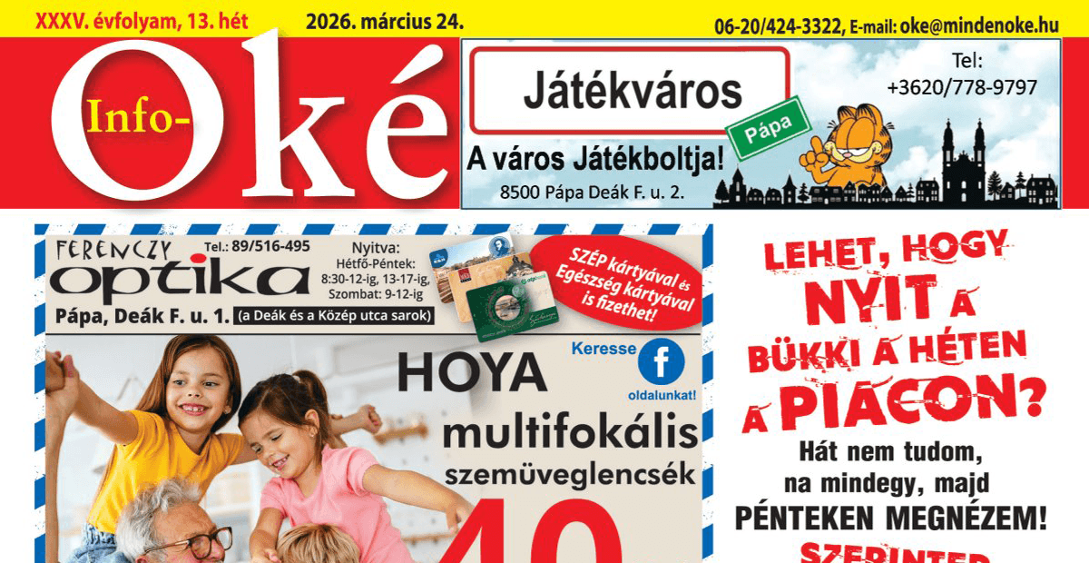 Info-OKÉ 2026/13. hét