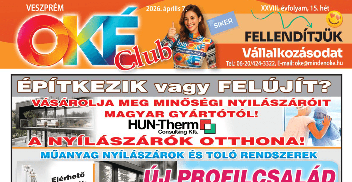 Oké Club Veszprém 2026/15. hét