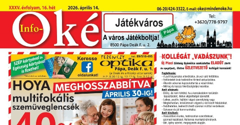 Info-OKÉ 2026/16. hét