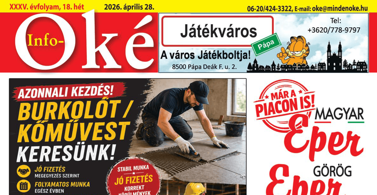 Info-OKÉ 2026/18. hét