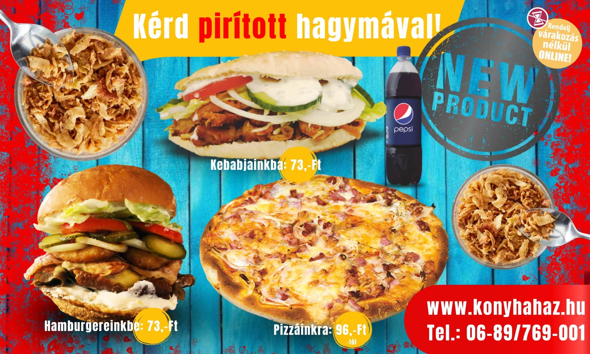 Kérd pirított hagymával