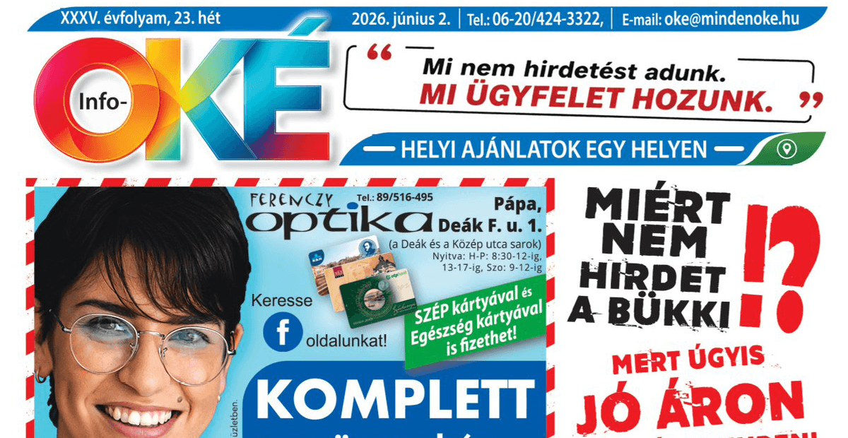 Info-OKÉ 2026/23. hét