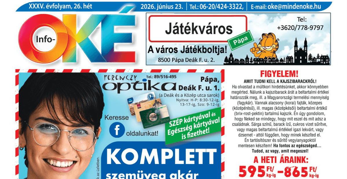 Info-OKÉ 2026/26. hét