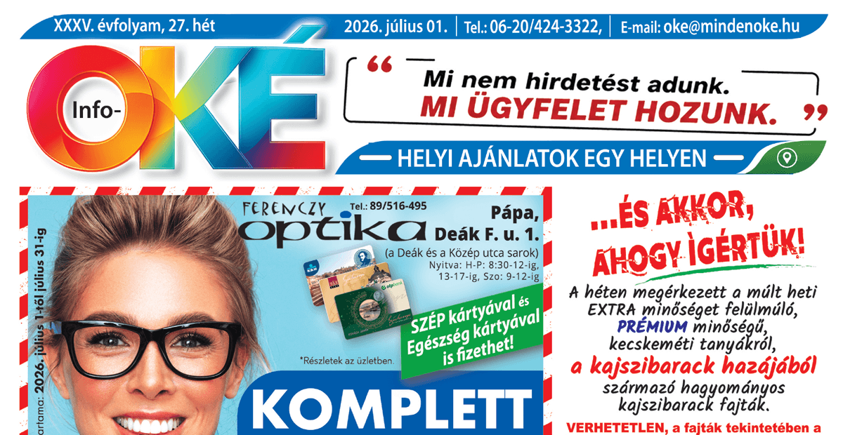 Info-OKÉ 2026/27. hét