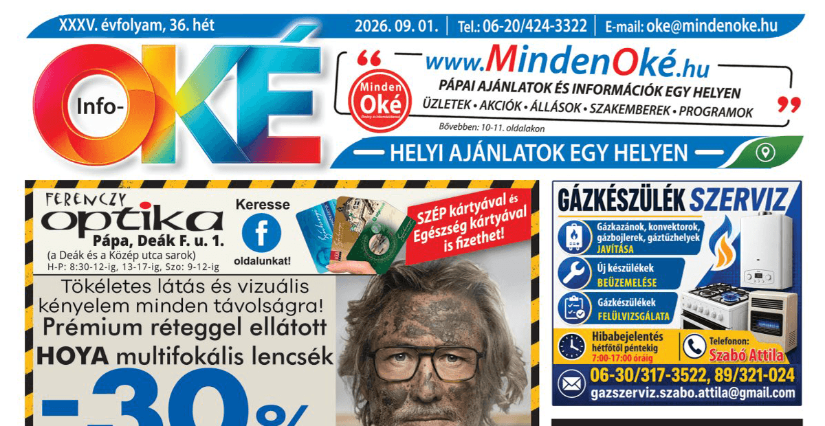 Info-OKÉ 2026/36. hét