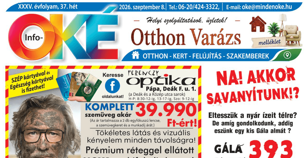 Info-OKÉ 2026/37. hét